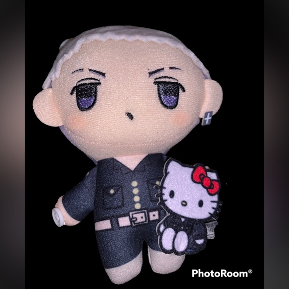 New Tokyo Revengers Anime Takashi Mitsuya X  Sanrio Hello Kitty Exclusive Plush - Picture 5 of 10